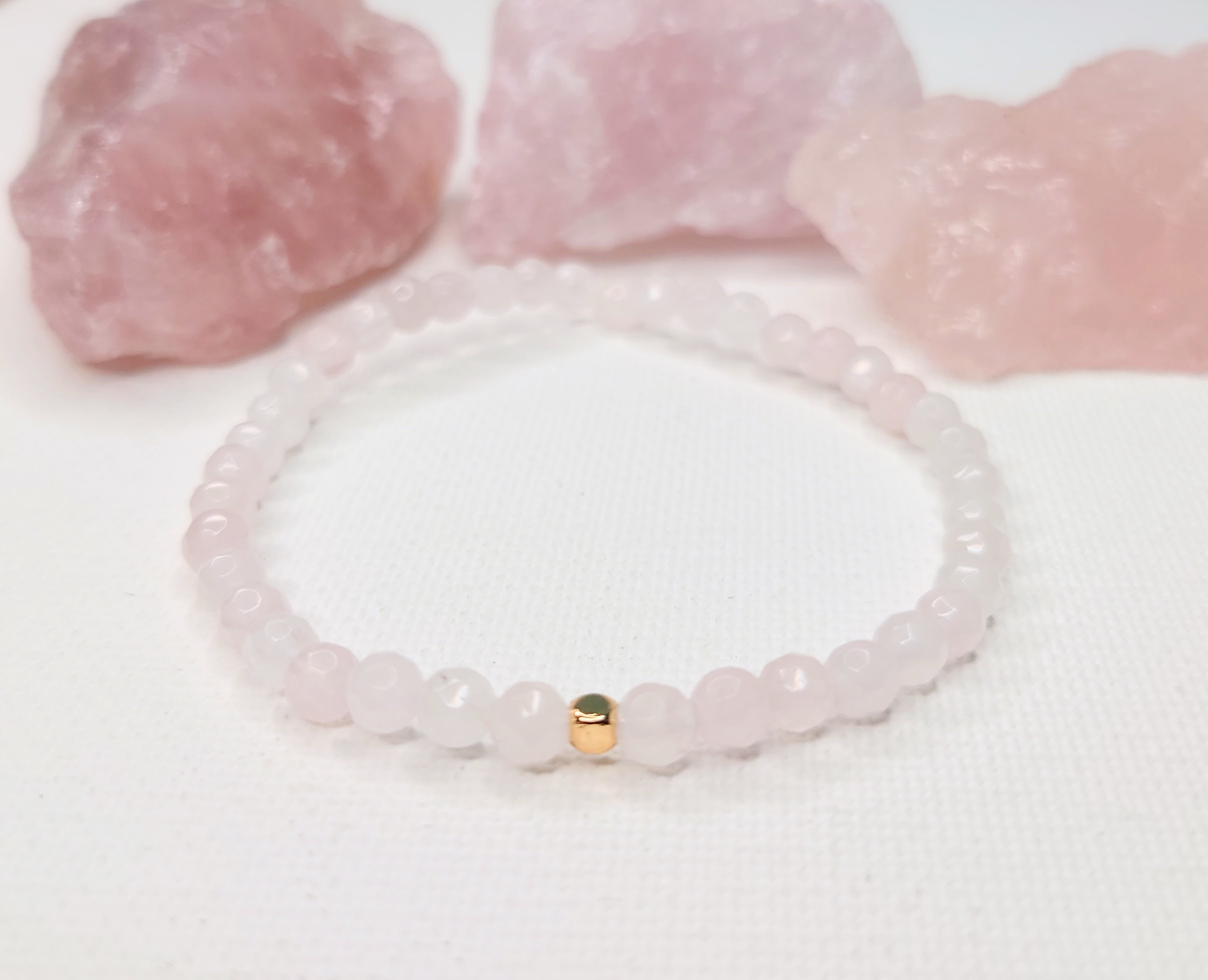 Rosenquarz Armband – Bild 6