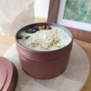 Wohlstand & Erfolg Kristallkerze