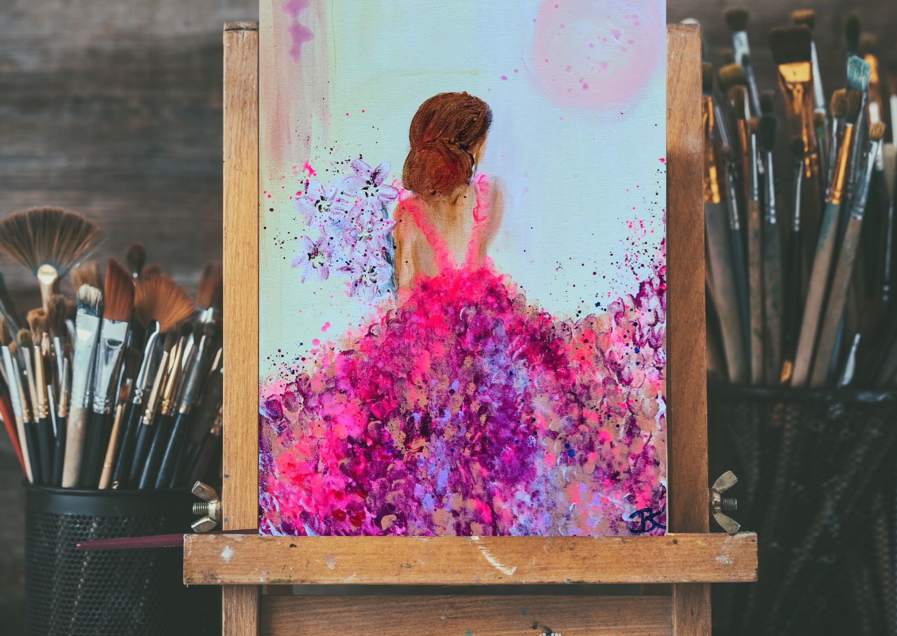 "Deliana" Malerei zum Entspannen im Atelier