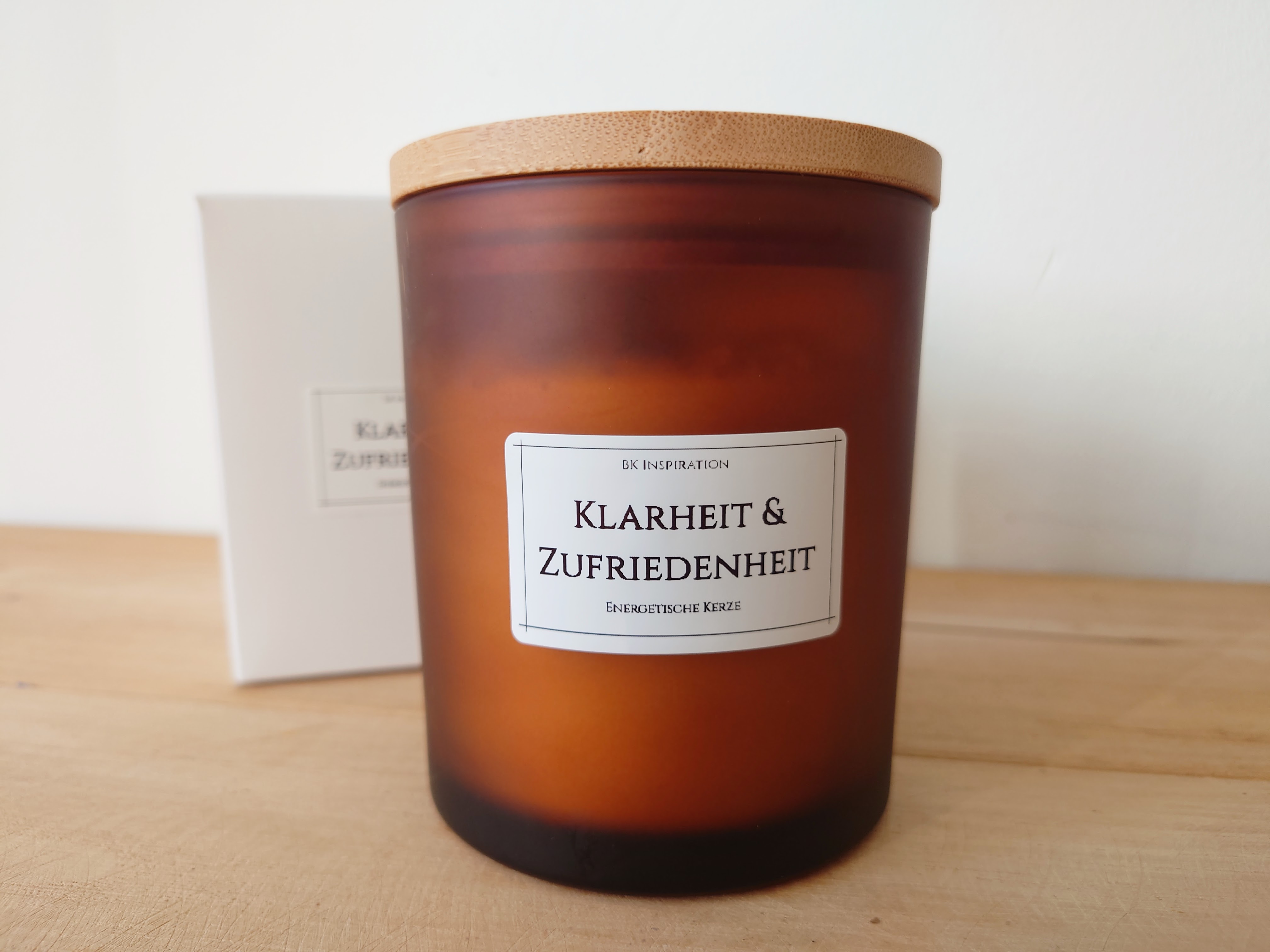 KLARHEIT & ZUFRIEDENHEIT Kerze – Bild 6