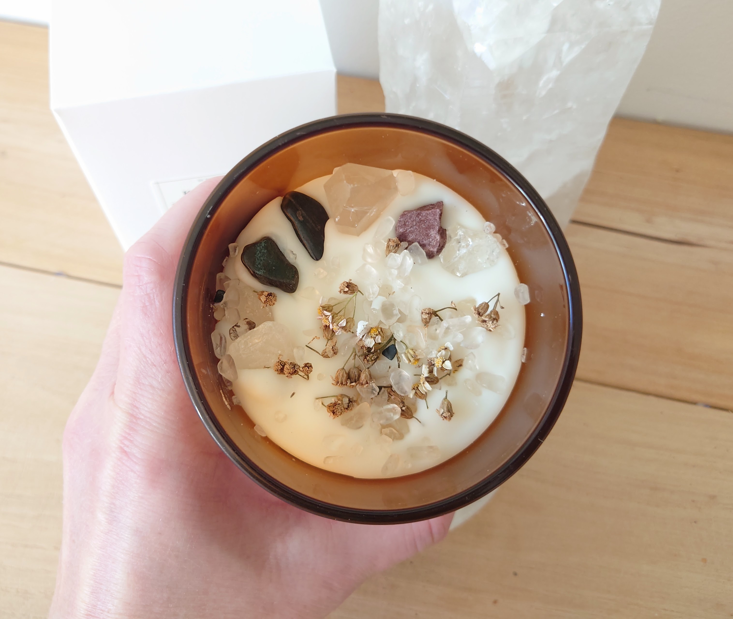 KLARHEIT & ZUFRIEDENHEIT Kerze – Bild 7