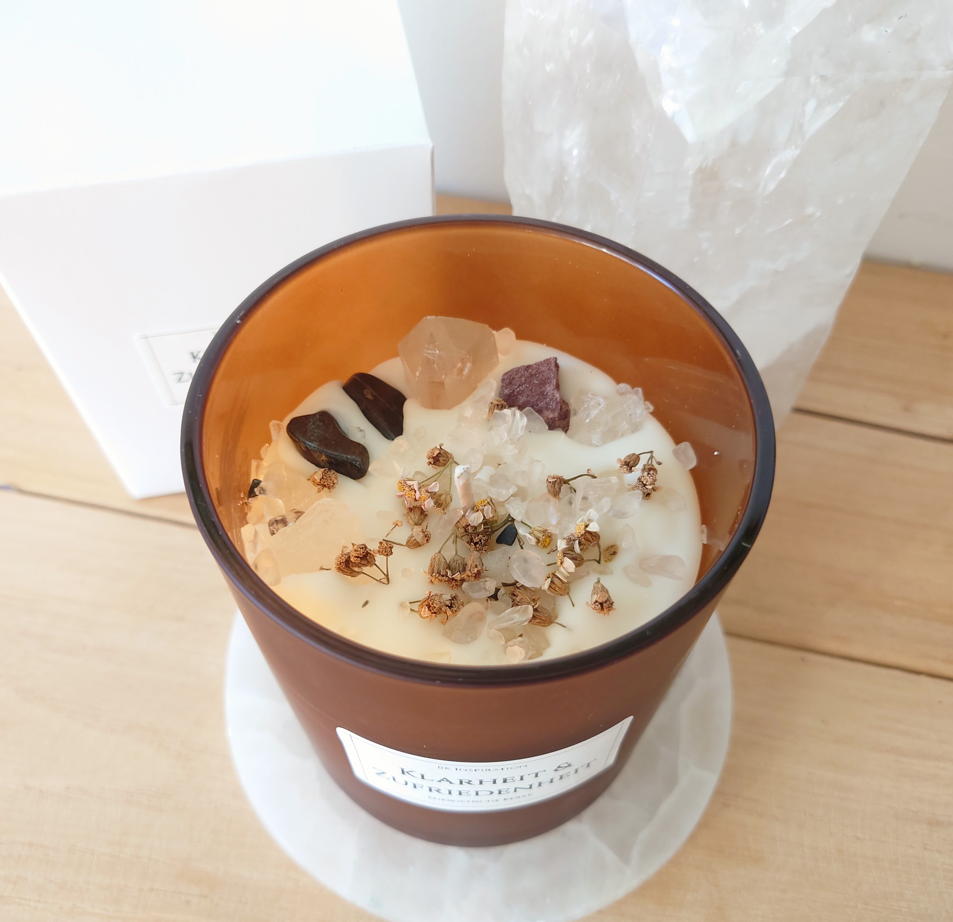 KLARHEIT & ZUFRIEDENHEIT Kerze – Bild 9