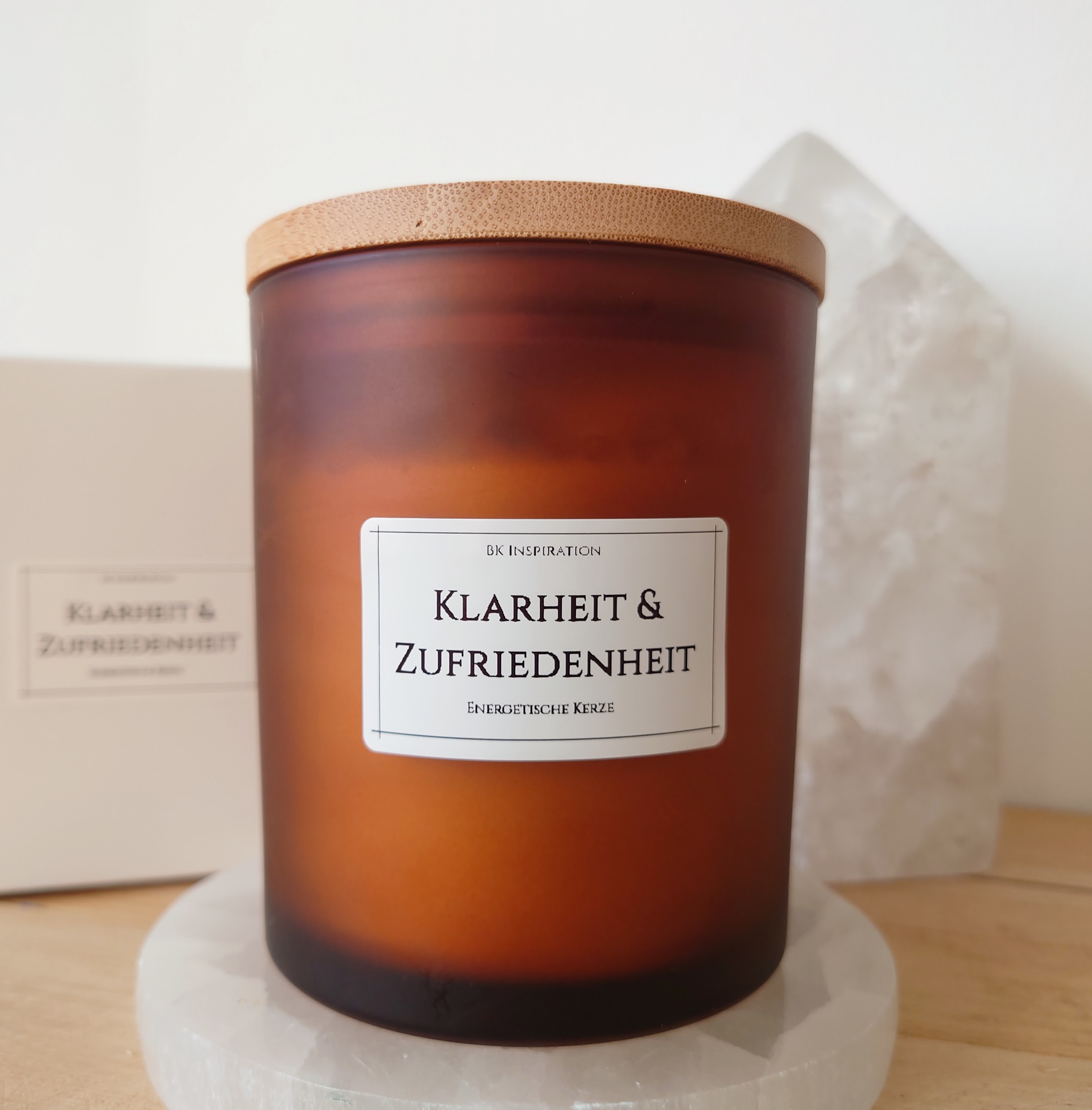KLARHEIT & ZUFRIEDENHEIT Kerze