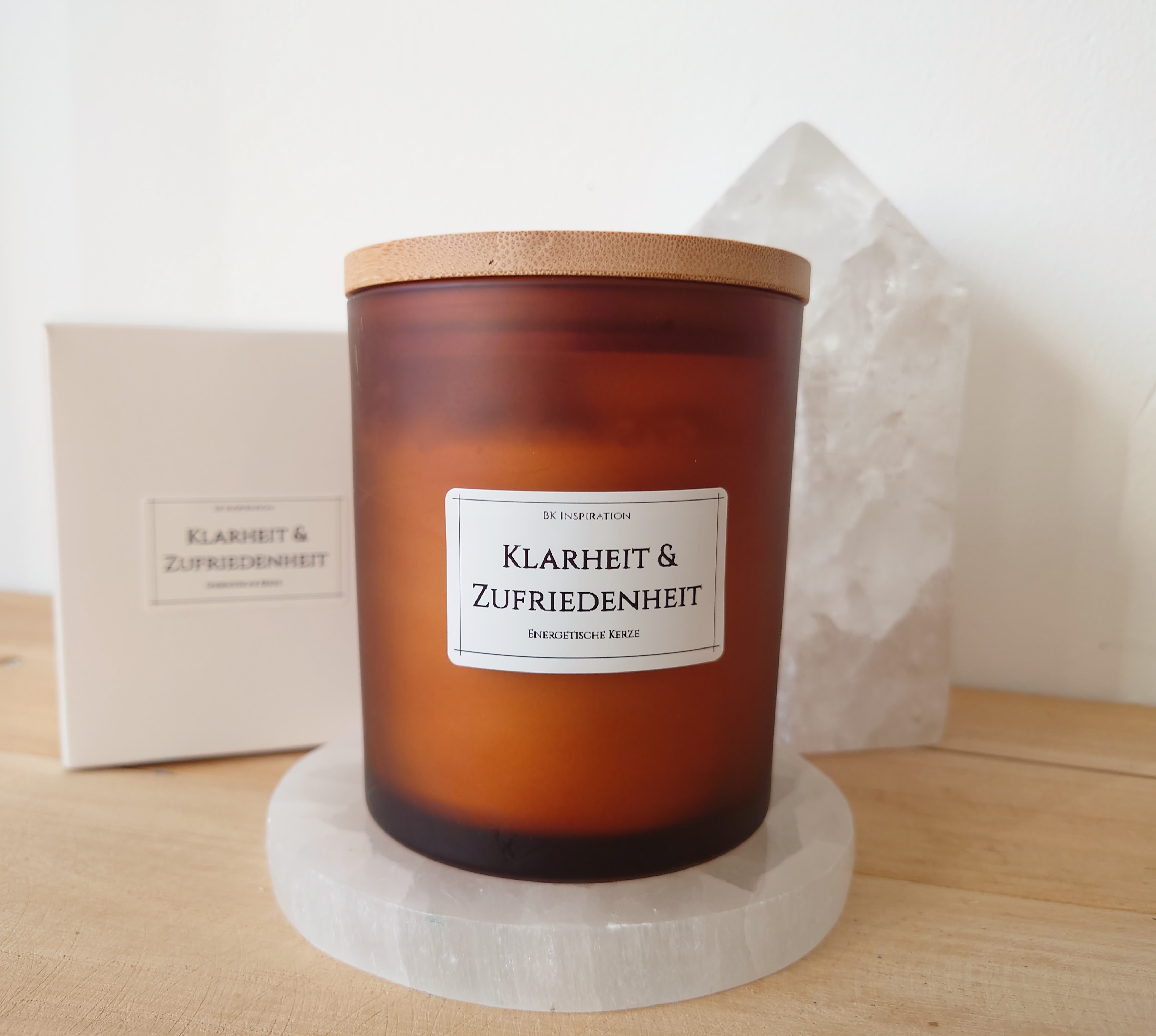 KLARHEIT & ZUFRIEDENHEIT Kerze – Bild 10