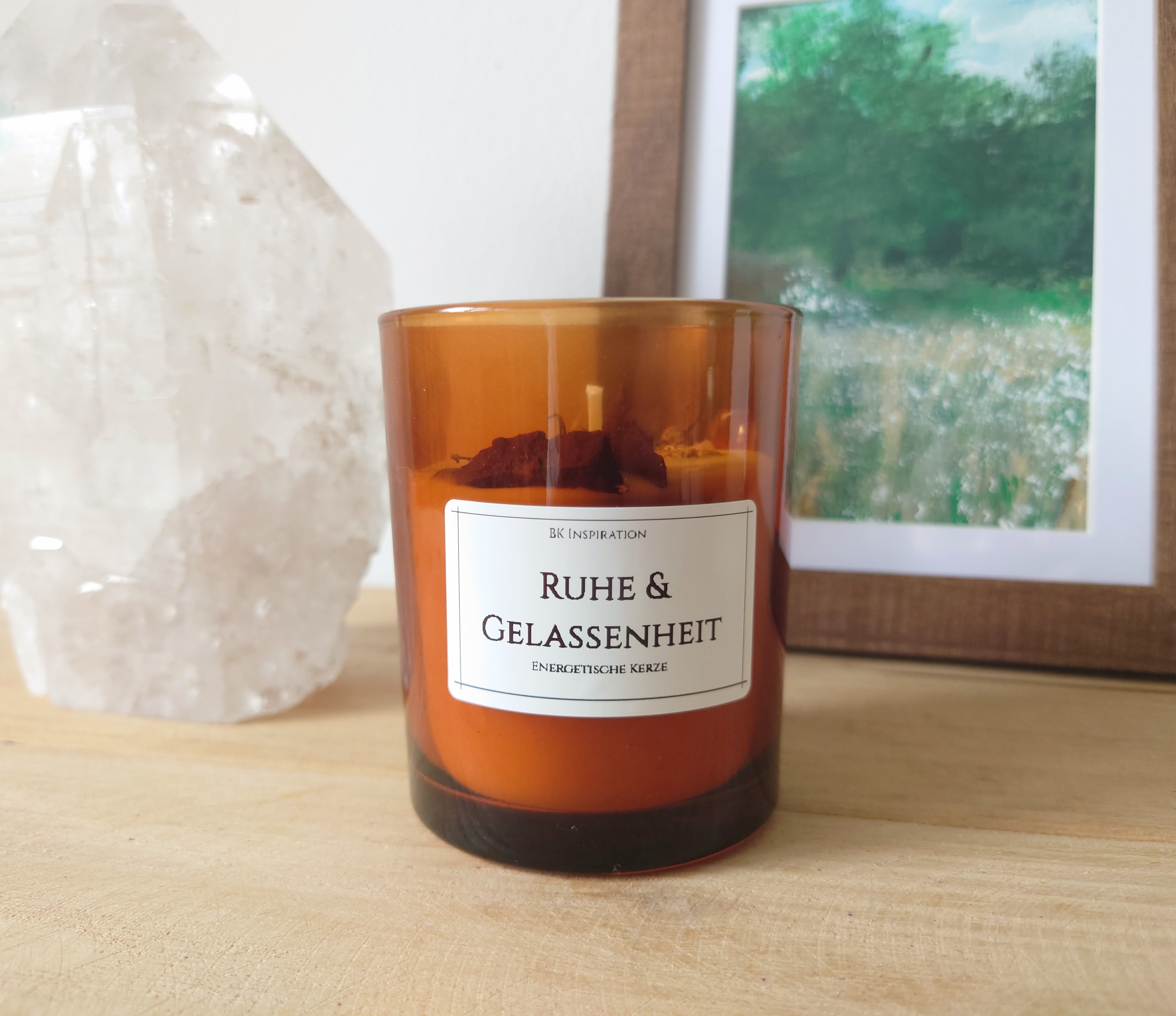 RUHE & GELASSENHEIT Kerze – Bild 2
