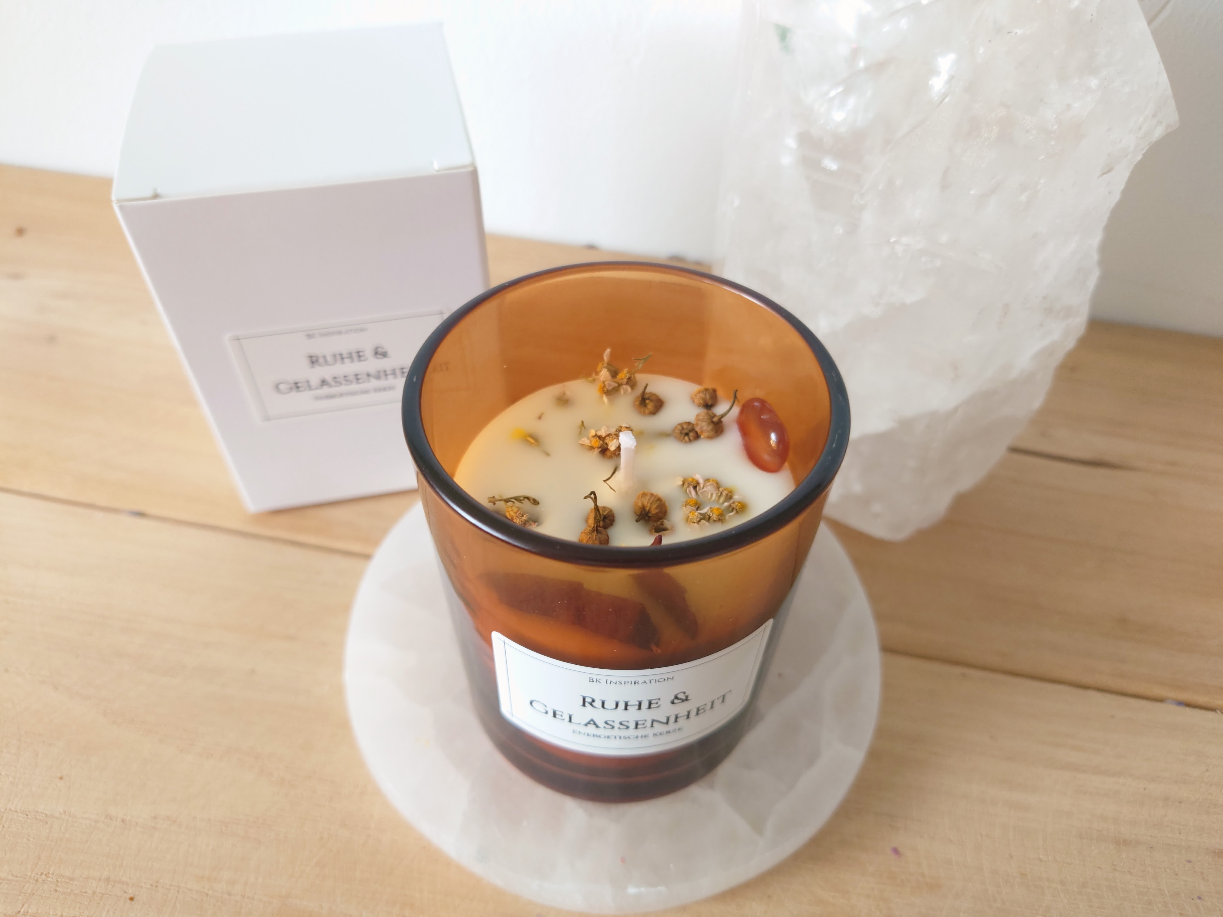 RUHE & GELASSENHEIT Kerze – Bild 3